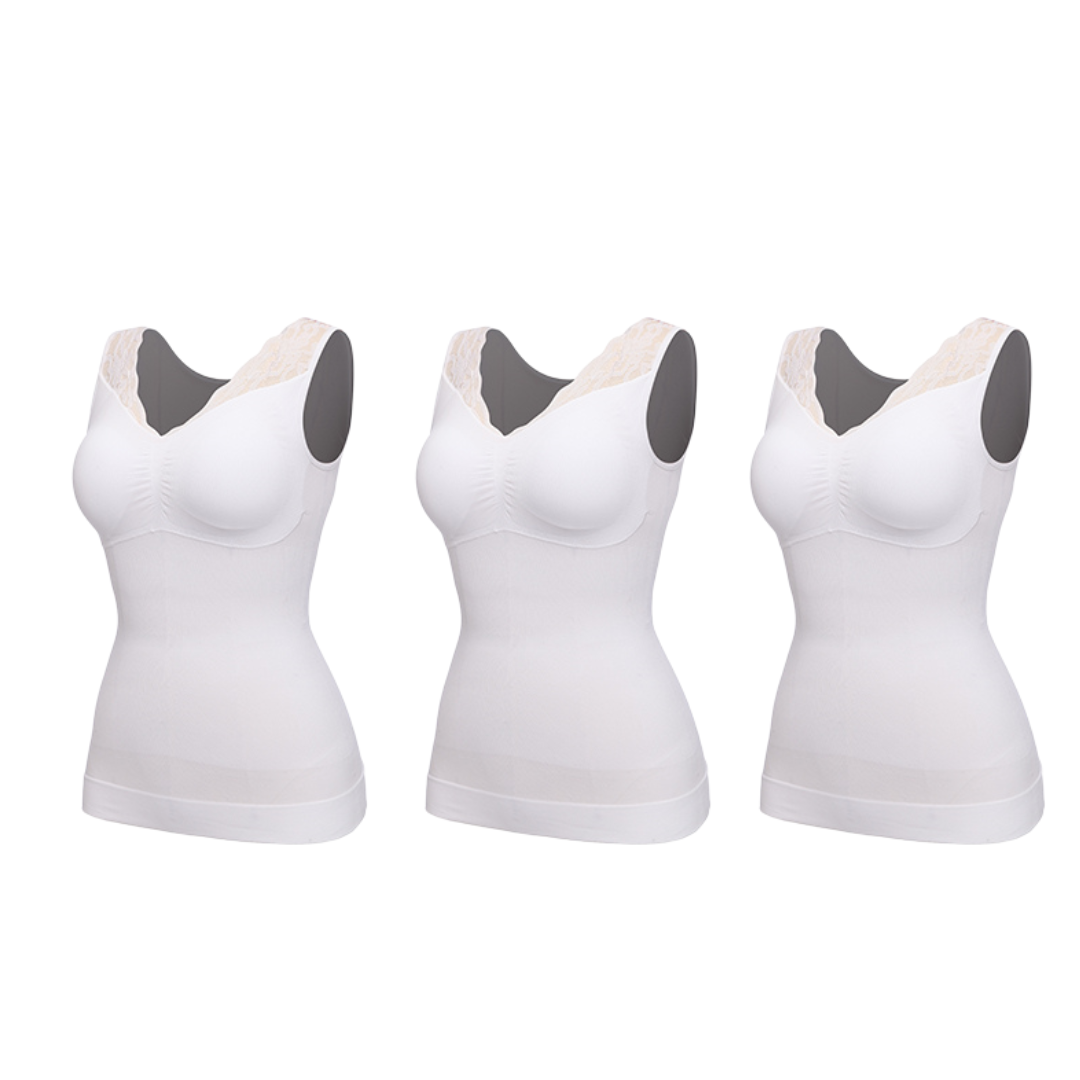 Pack 3 - IonSculp® Hourglass Sculpting Vest with  Built-in Bra