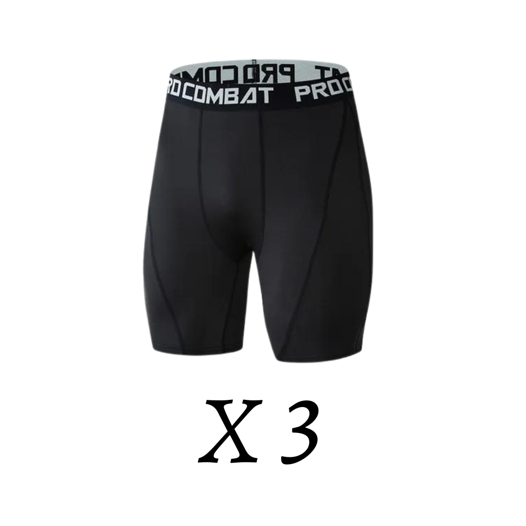 Pack 3 - PROCOMBAT™ IONIC Energy Field Therapy Compression Shorts