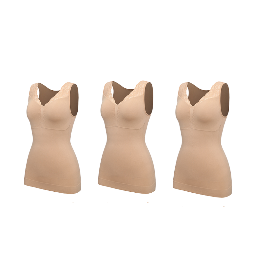 Pack 2 - IonSculp® Hourglass Sculpting Vest with  Built-in Bra