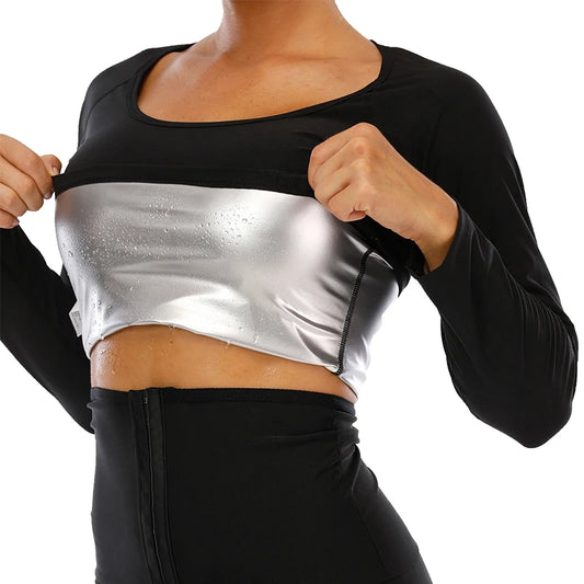 IonSculp® Slimming Sauna Effect Long Sleeve Top