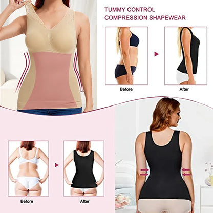 Pack 3 - IonSculp® Hourglass Sculpting Vest with  Built-in Bra