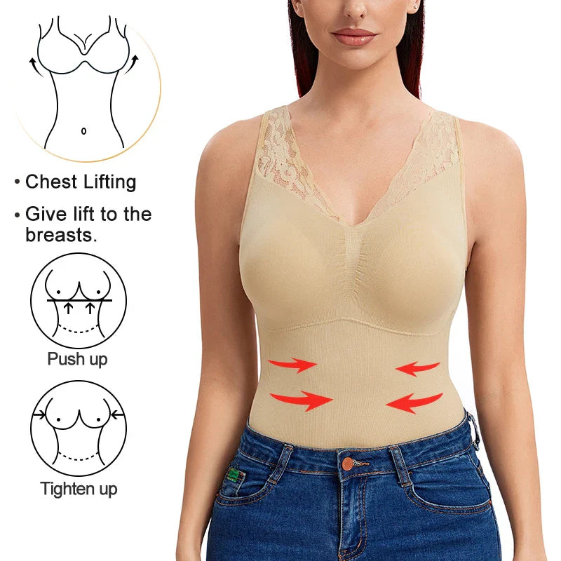 Pack 3 - IonSculp® Hourglass Sculpting Vest with  Built-in Bra