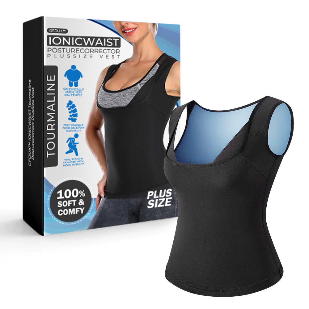 Pack 2- IONICWAIST™ Sauna Sweat Suit -  Waist Trainer Body Shaper Vest