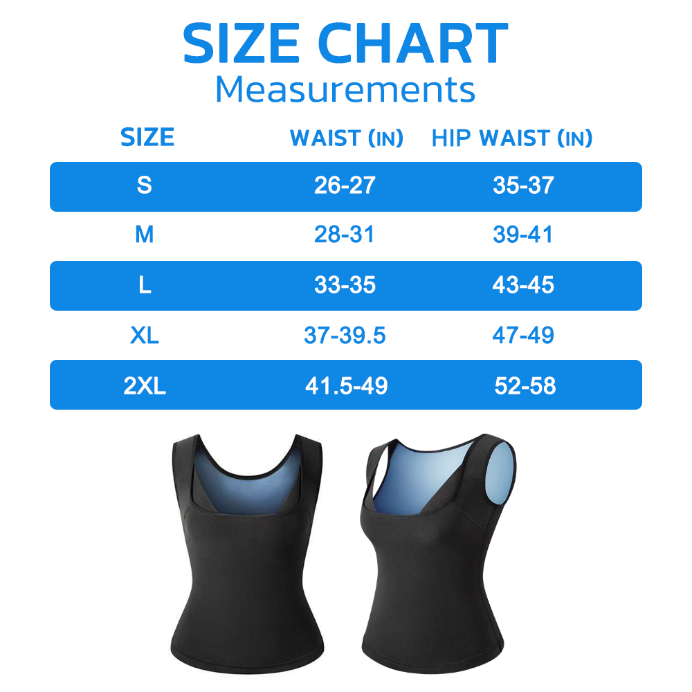 Pack 2- IONICWAIST™ Sauna Sweat Suit -  Waist Trainer Body Shaper Vest